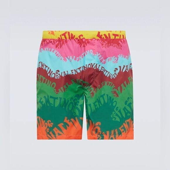 NWT Valentino Printed Silk and Cotton Shorts Size 56 EU Xl USA - Picture 5 of 8